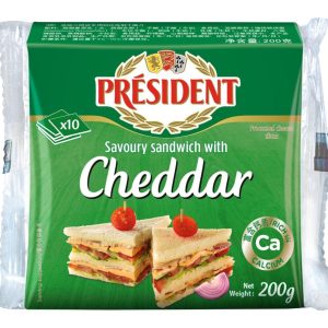 總統車打三文治芝士片 President Cheddar Sandwich Slices